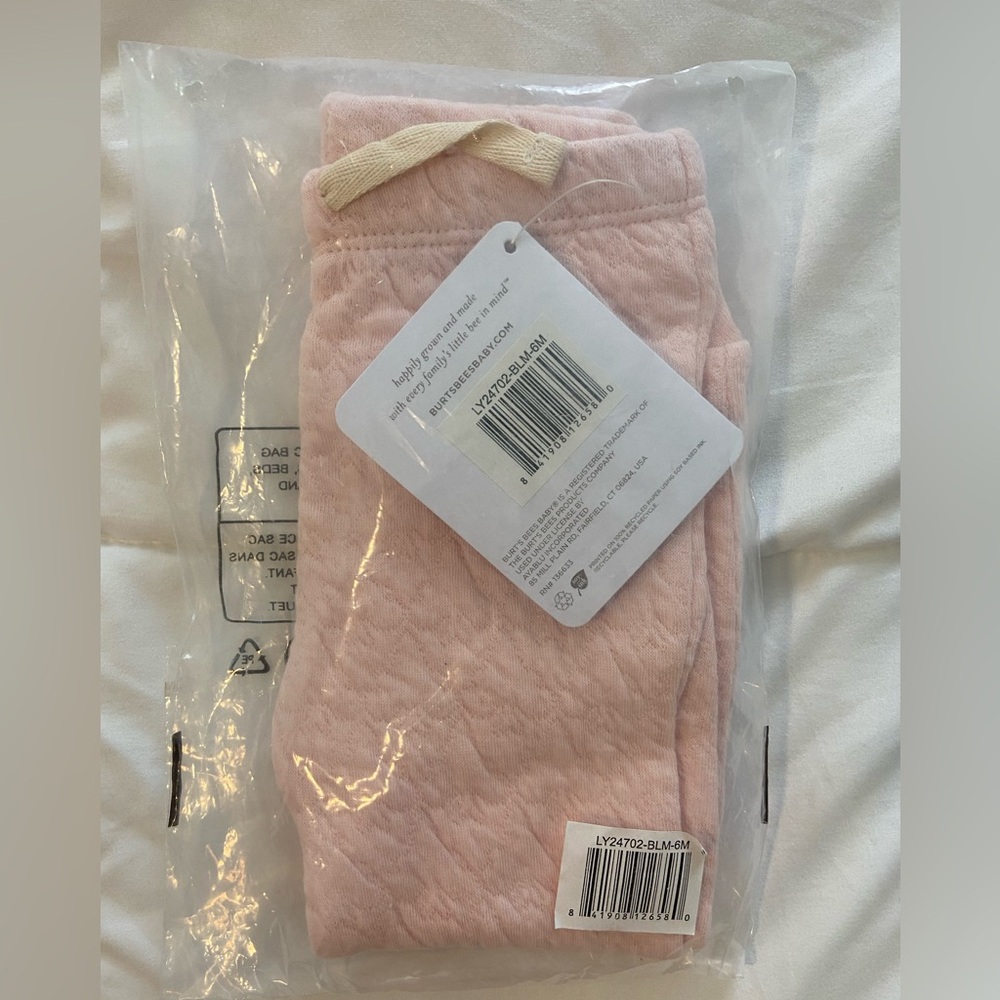 Burt’s Bees NWT cotton baby pants